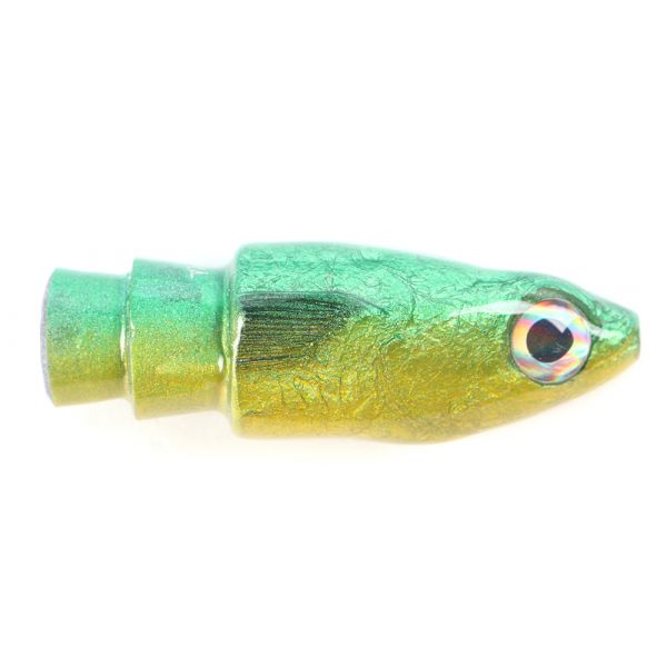 Niiyama Flying Fish (Malolo) Heads Only - 5in Green/Yellow