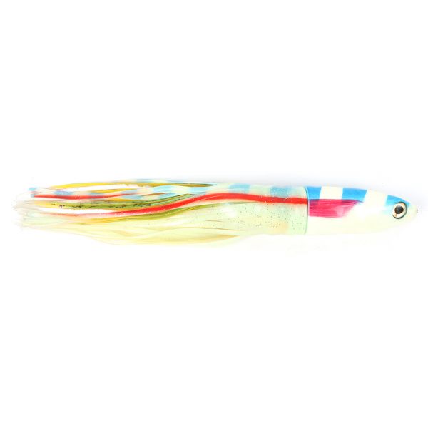 Niiyama Lures Flying Fish Trolling Head with Skirt - 9in Lumo