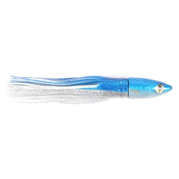 Niiyama Lures Mackerel (Opelu) Trolling Head with Skirt - 5in Blue