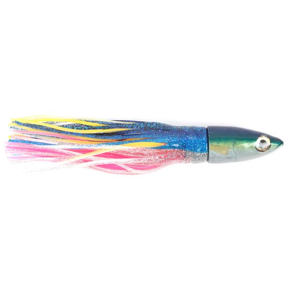 Niiyama Lures Mackerel Trolling Head w/ Skirt - 7in Blue/Yellow