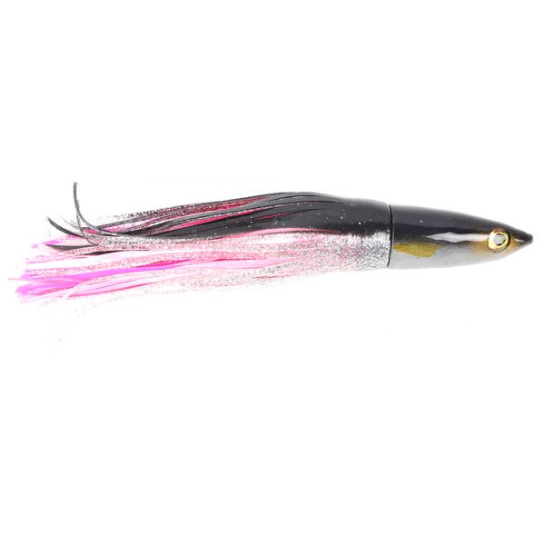 Niiyama Lures Mackerel (Opelu) Trolling Head with Skirt - 9in Black