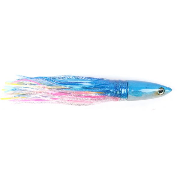 Niiyama Lures Mackerel (Opelu) Trolling Head with Skirt - 9in Blue