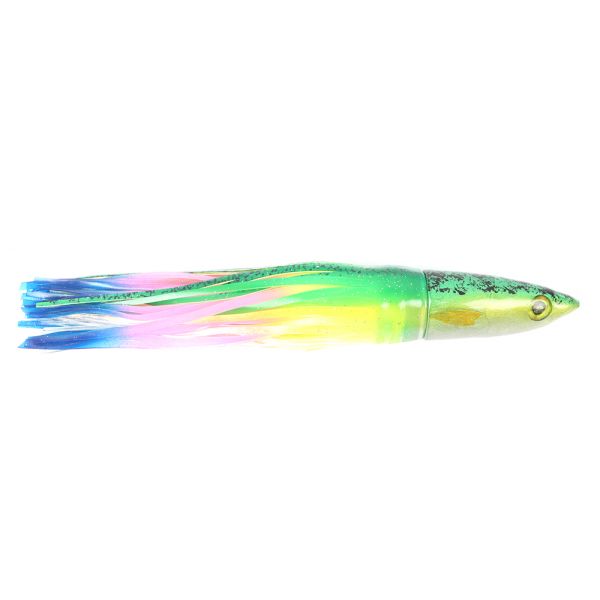 Niiyama Lures Mackerel (Opelu) Trolling Head with Skirt - 9in Green