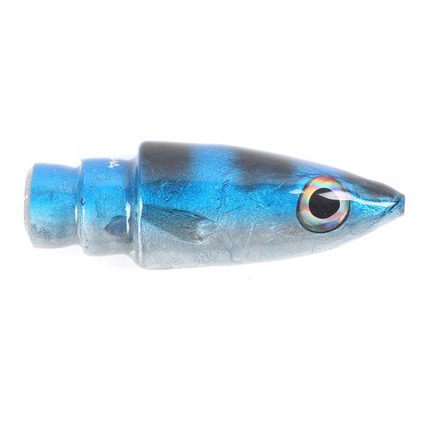 Niiyama Mackerel (Opelu) Heads Only - 5in Blue/Silver Black Stripe