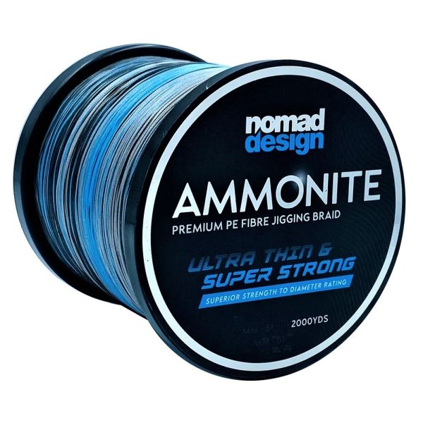 Nomad Design Ammonite X8 Jigging Braid - PE3 - 2000yd - Multicolour