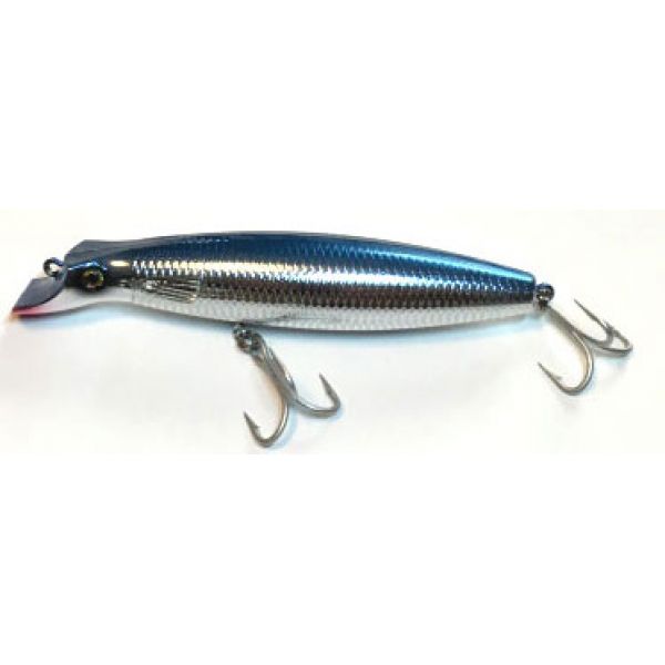 Northbar Tackle Jr. Bottle Darter Lure - Blue/Silver Chrome