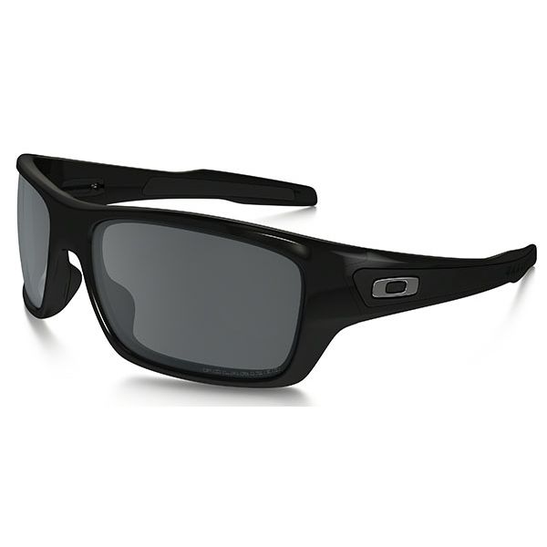 Oakley Turbine Sunglasses Polished Black/Black Iridum Polarized