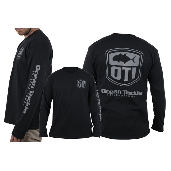 Ocean Tackle International GT Logo LS Shirt - Black - 2XL