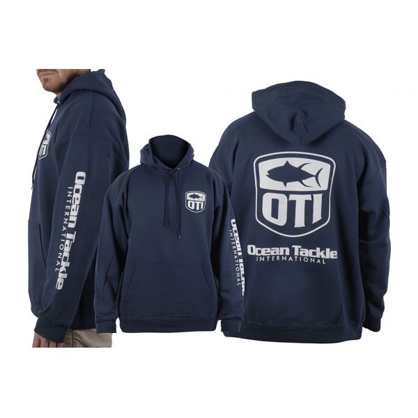 Ocean Tackle International Tuna Logo Hoodie - Navy - L