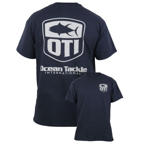 Ocean Tackle International Tuna Logo Short Sleeve Tee - Navy - 2XL