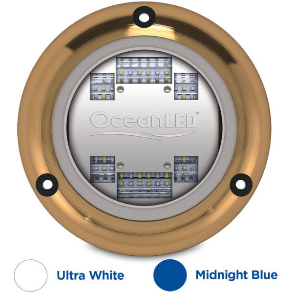OceanLED 012103BW Sport S3124s LED Light - Ultra White/Midnight Blue