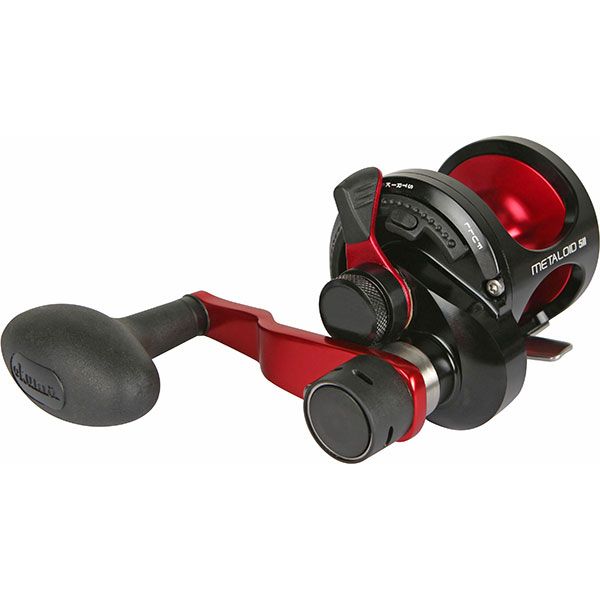 Okuma M-5IIR Metaloid 2 Speed Lever Drag Reel - Red