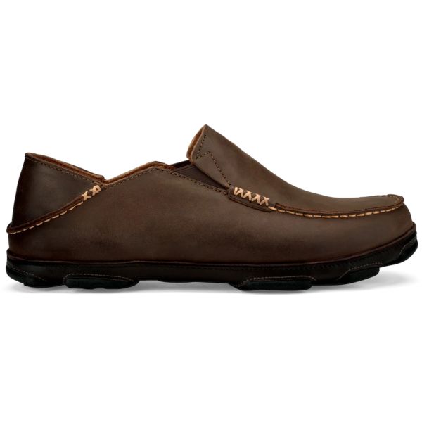 OluKai 10128-6348 Moloa Men's Shoe Dark Wood/Dark Java