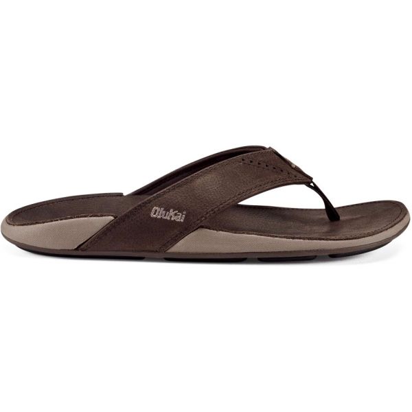 Olukai 10239-5H5H Nui Men's Sandal - Espresso/Espresso - 12