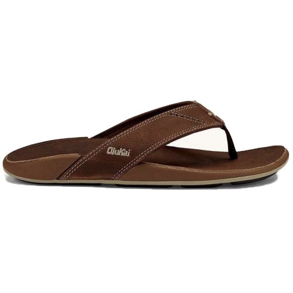 OluKai Nui Men's Sandal - Rum/Rum - Size 7