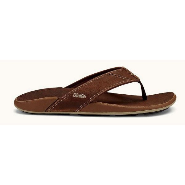 OluKai Nui Men's Sandal - Rum/Rum - Size 8