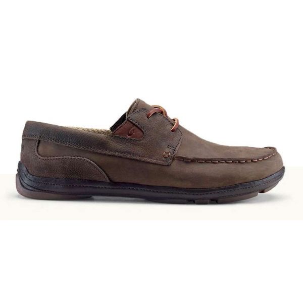 OluKai Mano Men's Shoe - Dark Wood/Dark Wood - Size 9