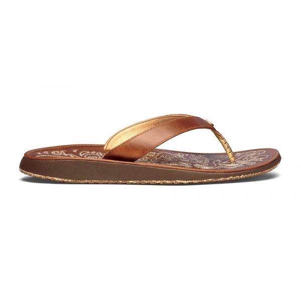 OluKai 20129-8787-7 Paniolo Women's Sandal - Natural - Size 7