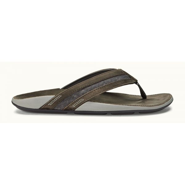 OluKai Ikoi Men's Sandal - Charcoal/Charcoal - 10