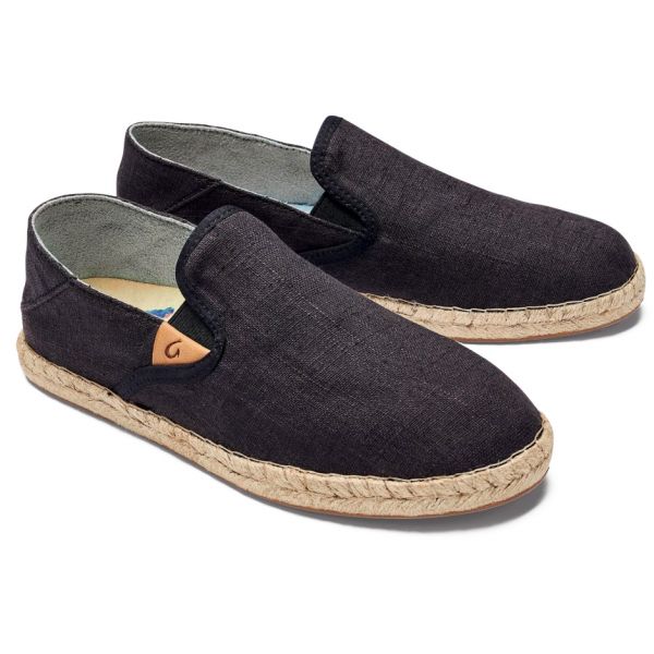 OluKai Kaula Pa'A Kapa Women's Espadrille - Lava Rock - 10