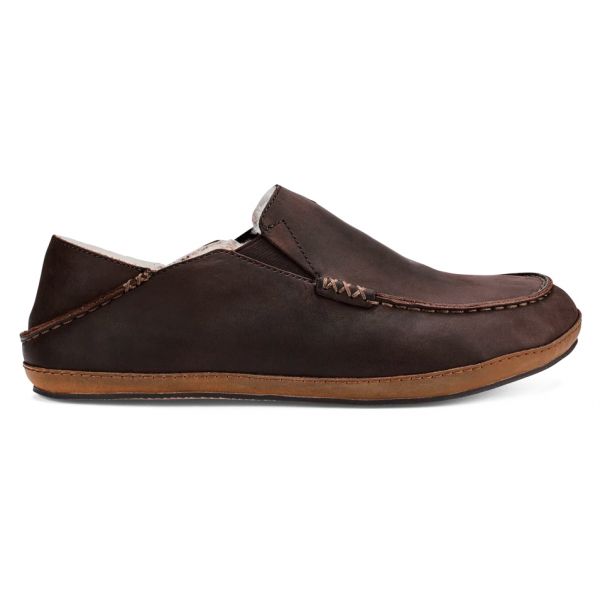 OluKai Moloa Slippers Men's Shoe - Dark Wood/Dark Wood