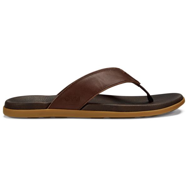 OluKai NaluKai Sandal - Dark Wood - 10