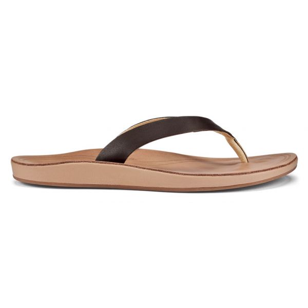 OluKai Nonohe Women's Sandal - Dark Java/Golden Sand - 10