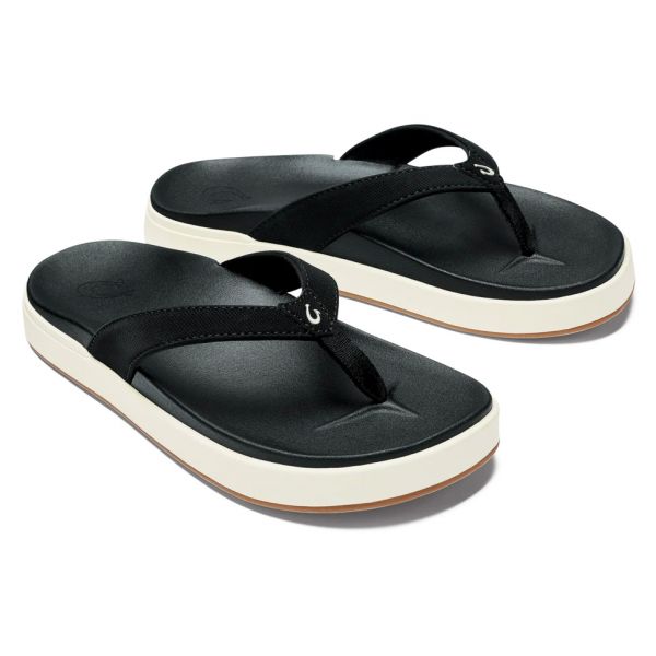 OluKai Nu'A Pi'O Women's Sandal - Black - 10