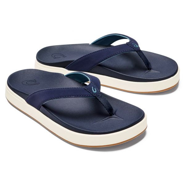 OluKai Nu'A Pi'O Women's Sandal - Trench Blue - 10