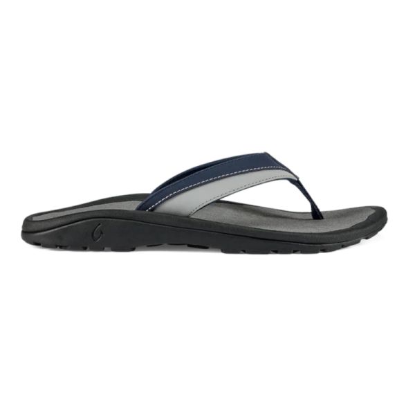 OluKai Ohana Koa Men's Sandal - Trench Blue/Poi - 10