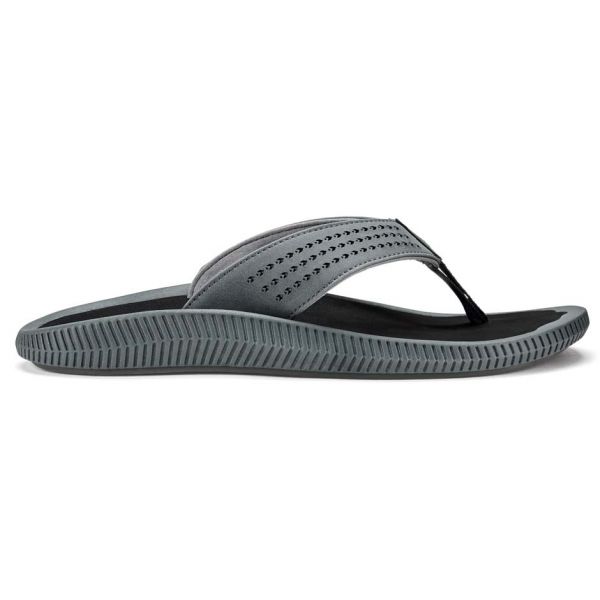 OluKai Ulele Sandal - Dark Shadow/Black - 10