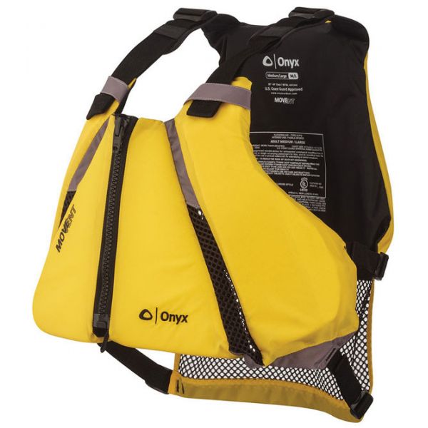 Onyx MoveVent Curve Paddle Sports Life Vest - Yellow/Black - XS/S