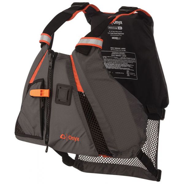 Onyx MoveVent Dynamic Paddle Sports Life Vest - Orange/Grey - XS/SM