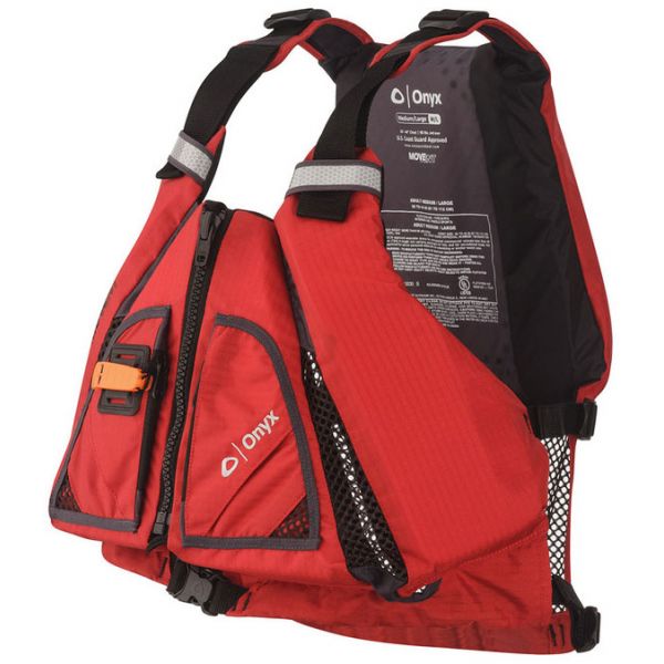 Onyx MoveVent Torsion Paddle Sports Life Vest - Red/Black - XS/S