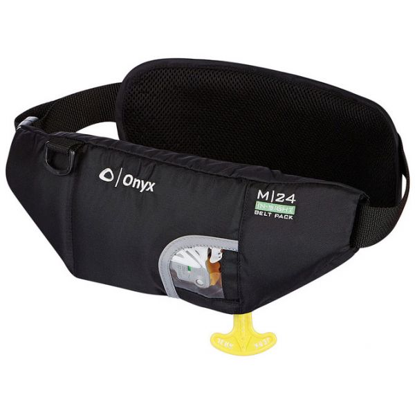 Onyx M-24 In-Sight Manual SUP Belt Pack PFD w/ Hydration Pouch - Black