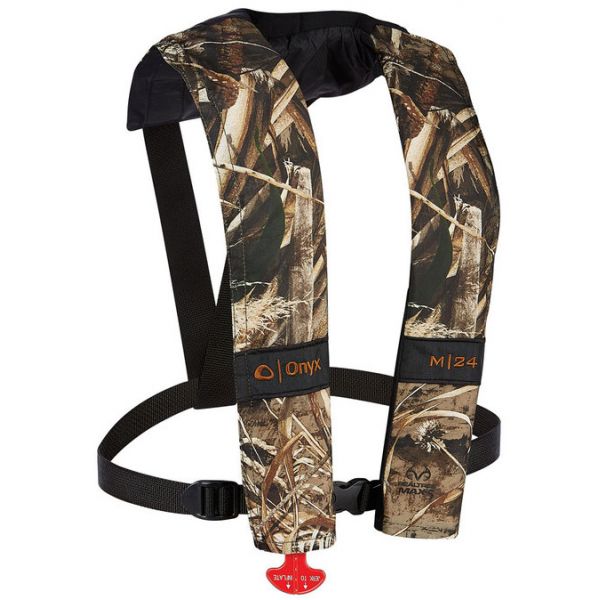 Onyx M-24 Manual Inflatable Life Jacket PFD - Realtree Max-5 Camo