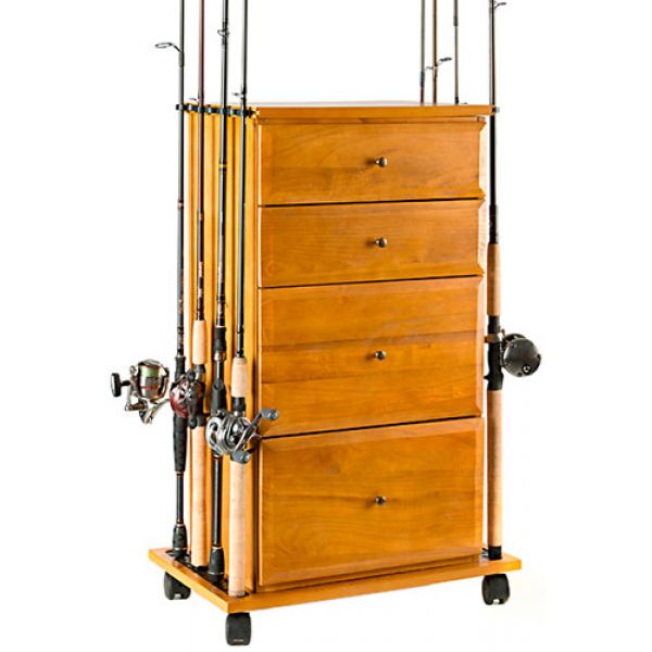 Organized Fishing FDC-004 Four Drawer Cabinet & Rod Holder