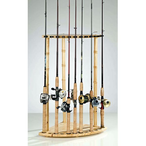 Organized Fishing PCR 12-Rod Pine Corner Rack