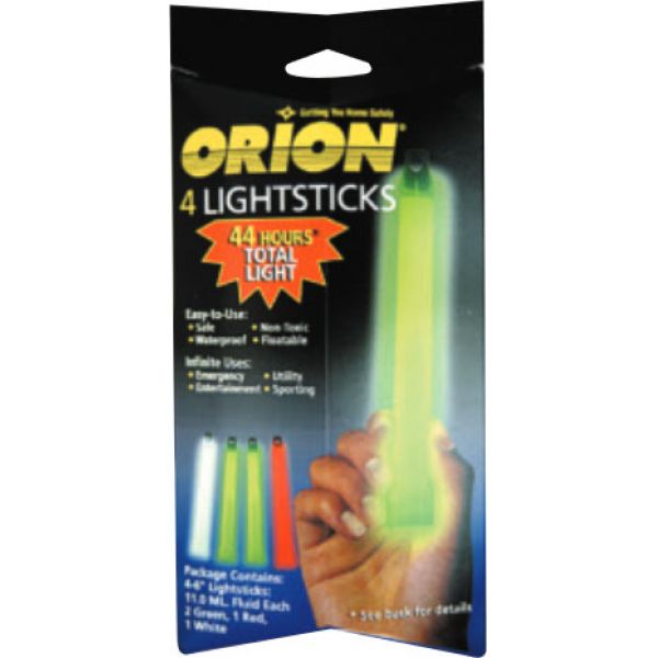 Orion Chemlight Lightsticks - 4 Pack