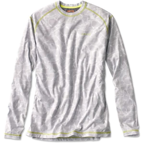 Orvis Dri-Release Long Sleeve Crew Shirt - Water Vapor Gray - Medium