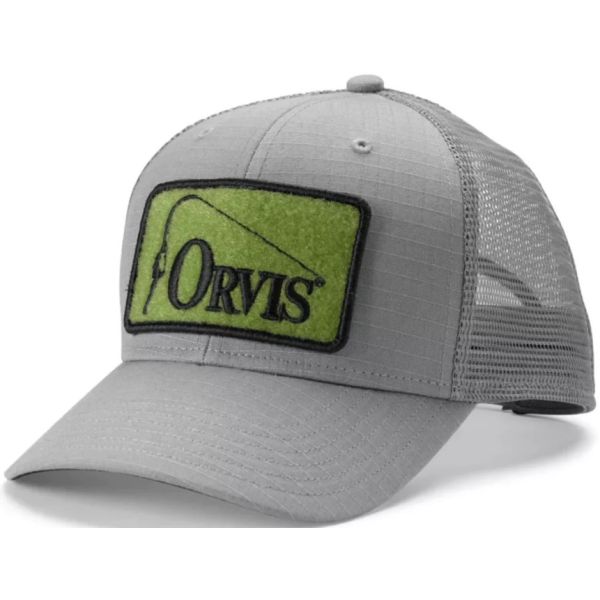 Orvis Ripstop Covert Trucker Hat - Grey/Green