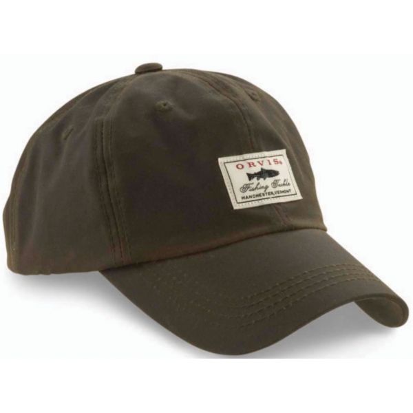 Orvis Vintage Waxed-Cotton Ball Cap - Olive