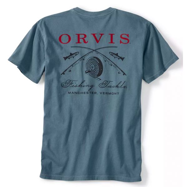 Orvis Crossed Rods Vintage Pocket Shirt - Blue Jean - Large