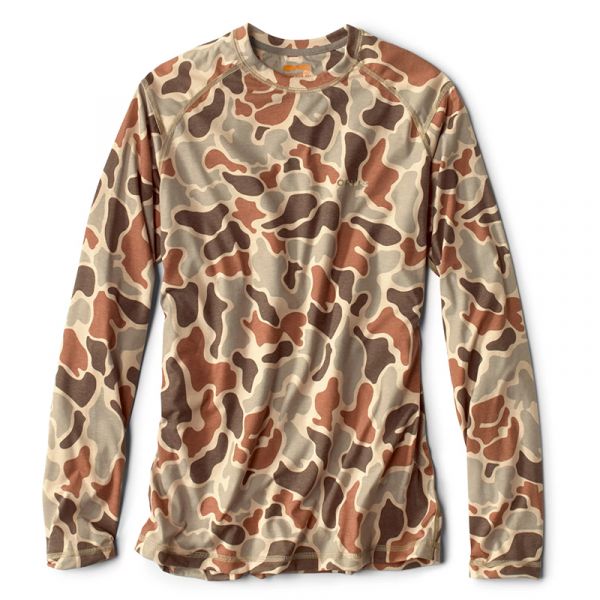 Orvis Dri-Release Long Sleeve Crew Shirt - Brown Camo - 2X-Large