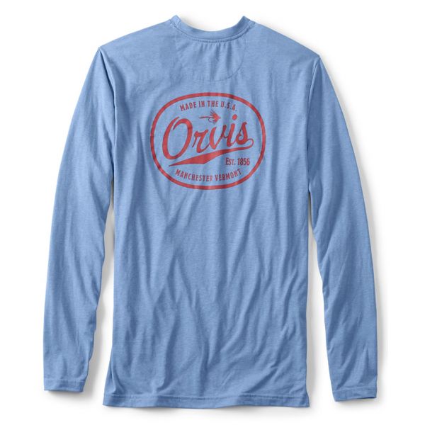 Orvis Dri-Release Long Sleeve Logo Shirt - Bluestone - 2X-Large