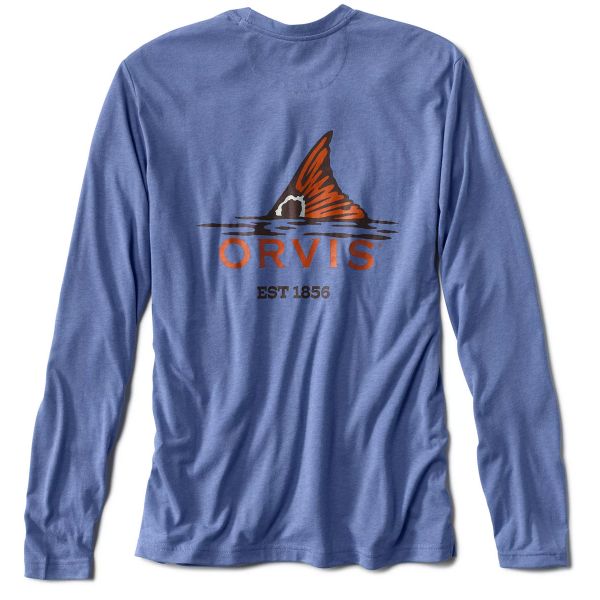 Orvis Dri-Release Long Sleeve Logo Shirt - Bright Cobalt - Large