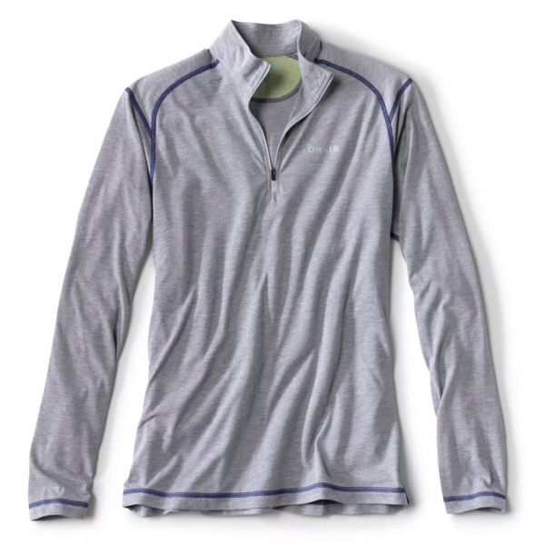 Orvis Dri-Release Quarter Zip Shirt - Light Heather Grey - 2X-Large