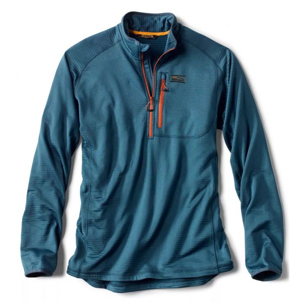 Orvis Horseshoe Hills 1/4 Zip Fleece - Atlantic - Large