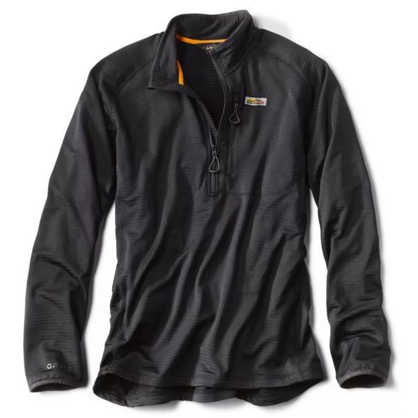 Orvis Horseshoe Hills 1/4 Zip Fleece - Black - Large