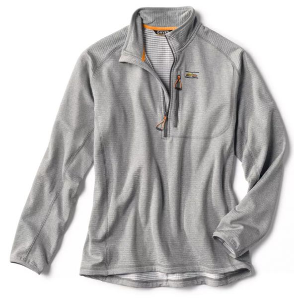 Orvis Horseshoe Hills 1/4 Zip Fleece - Heather Grey - Large